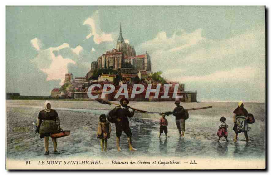 The Mont Saint-Michel — Fishermen of the Beaches and Shellfish Gatherers — LL. n°21