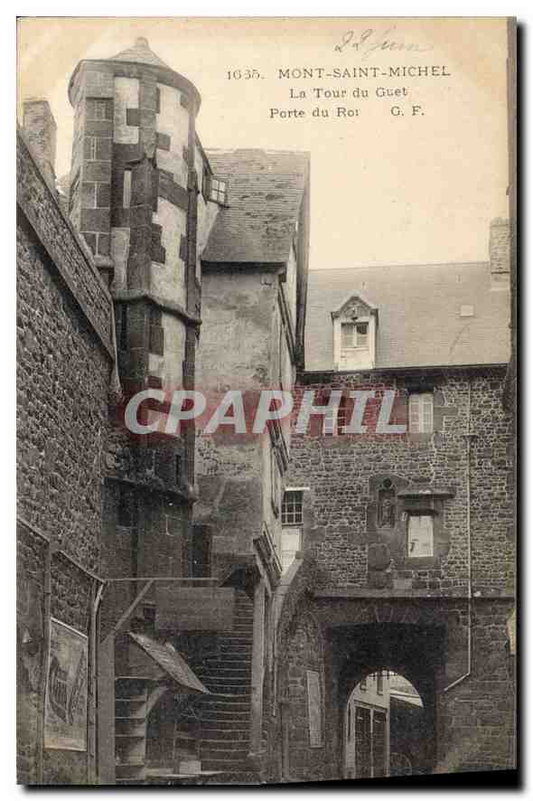 CPA Mont Saint Michel La Tour du Guet 