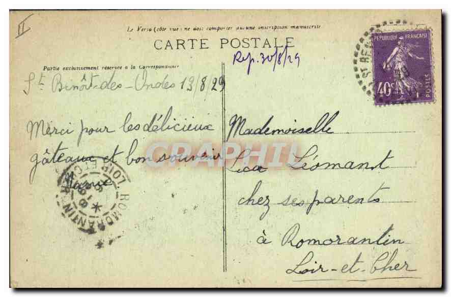CPA Mont St Michel Les Pres Sales  — Verso