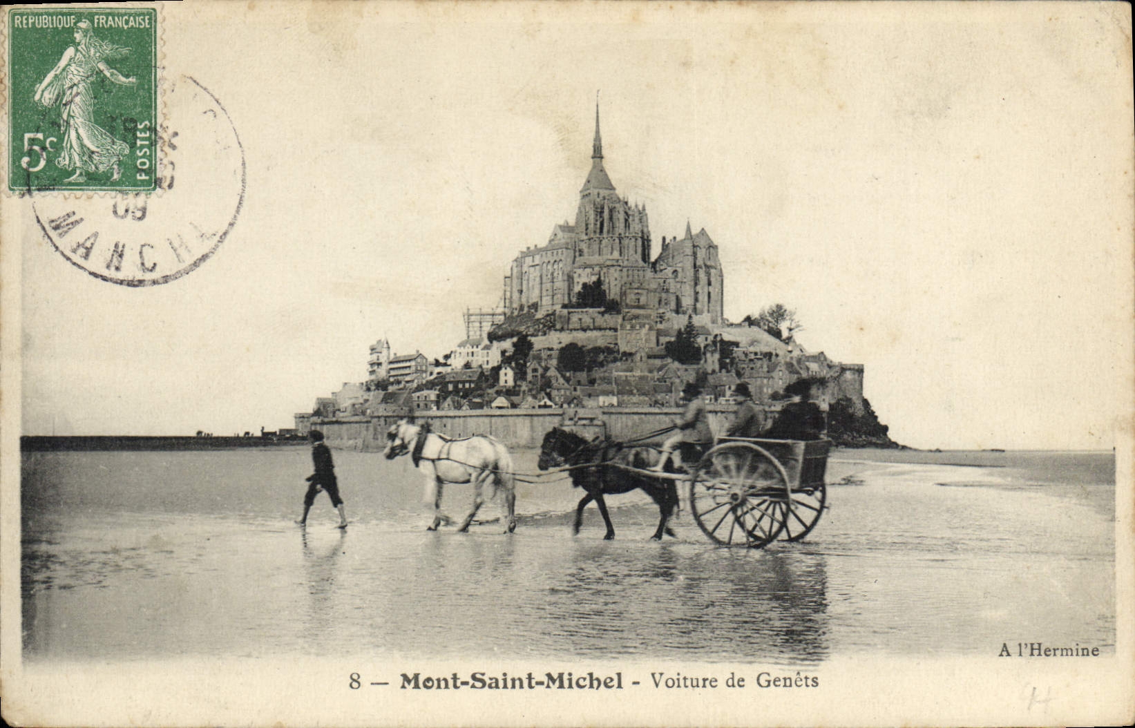 Mont-Saint-Michel — Voiture de Genêts — A l’Hermine