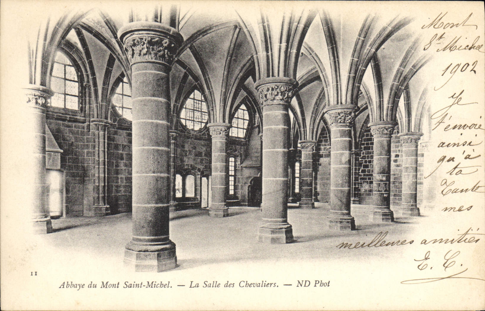 Abbaye du Mont-Saint-Michel — La Salle des Chevaliers — ND Pbot