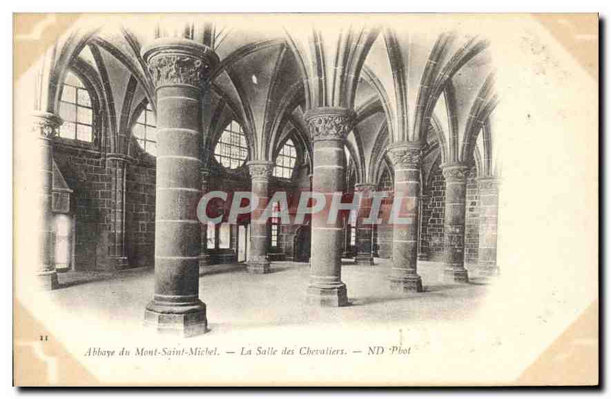 Abbaye du Mont-Saint-Michel — La Salle des Chevaliers — ND 'Phot'