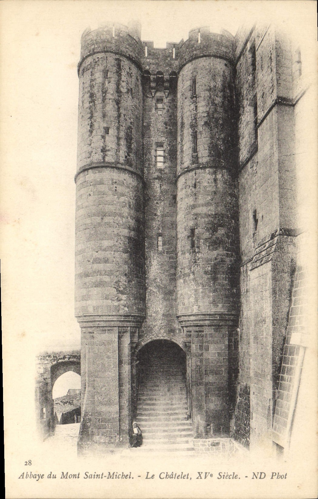 Abbaye du Mont Saint-Michel — Le Châtelet, XVᵉ siècle — ND Phot