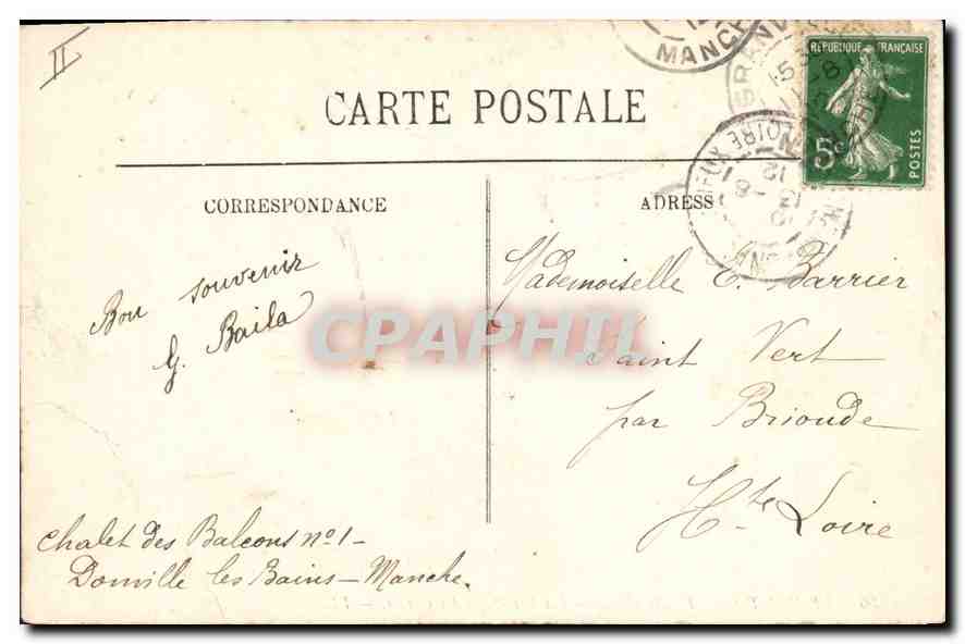 CPA Le Mont Saint Michel Les Pres Sales des Greves Berger Moutons — Verso