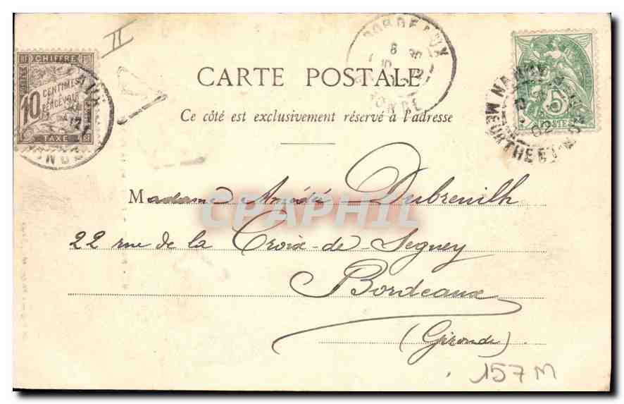 Nancy — Porte de la Craffe — Maison des Magasins Réunis, édit. Nancy, n°9 — Rückseite