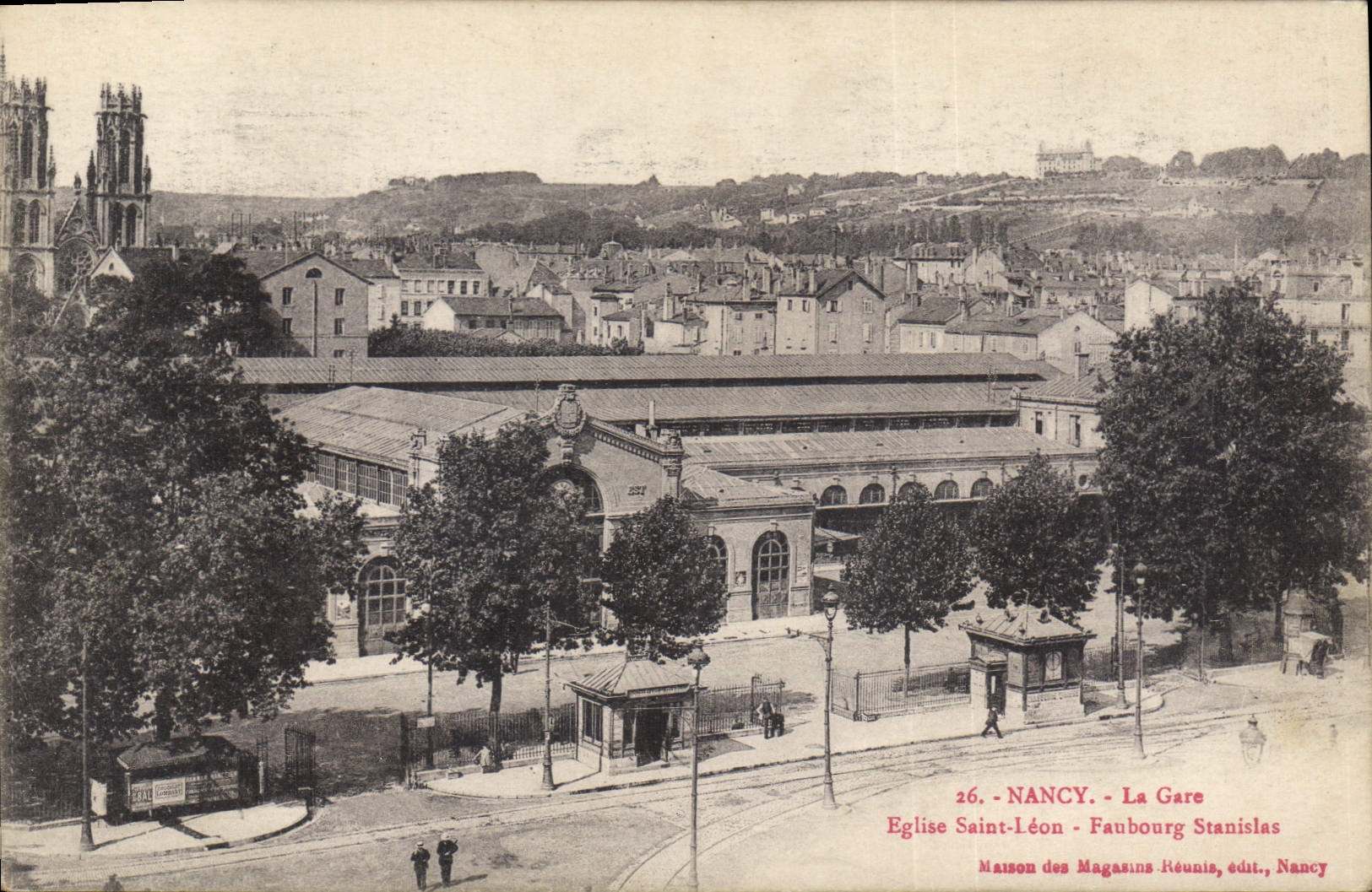 Nancy - La Gare - Église Saint-Léon - Faubourg Stanislas — Maison des Magasins Réunis, Nancy