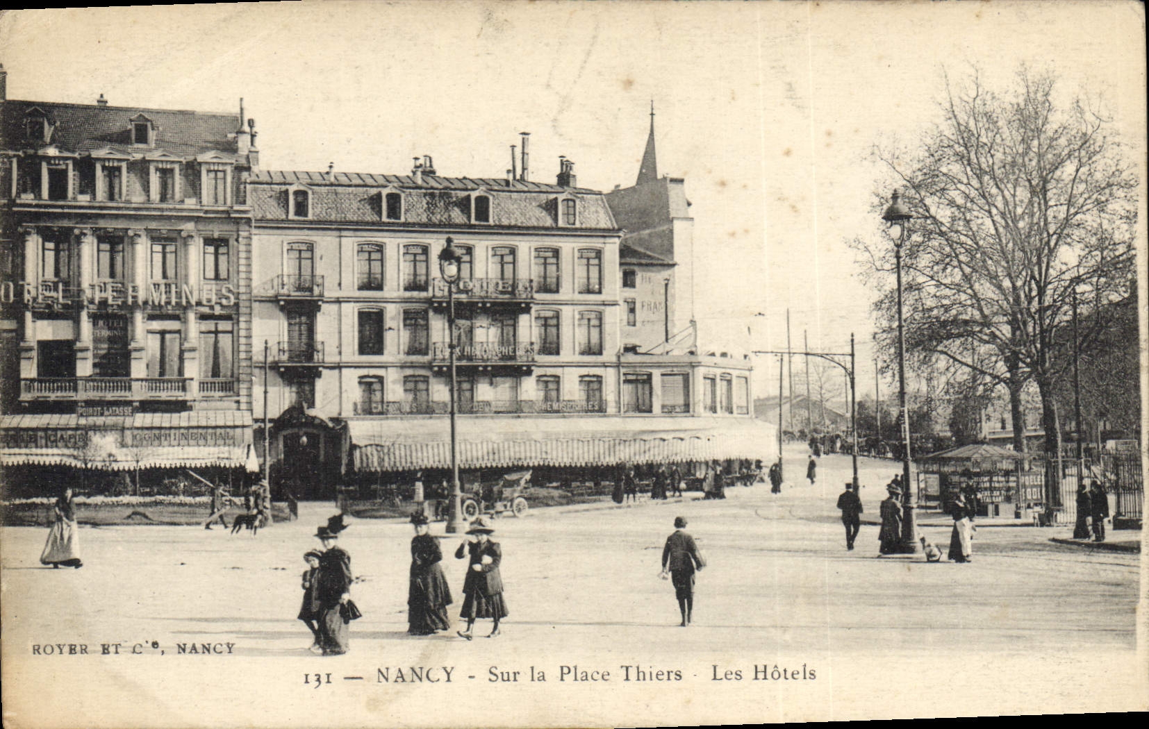 Nancy — Sur la Place Thiers — Les Hôtels — Royer et Cie, Nancy, n°131