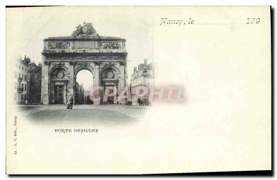 Nancy, la Porte des Illes — L. C. Bili, Nancy, n°43