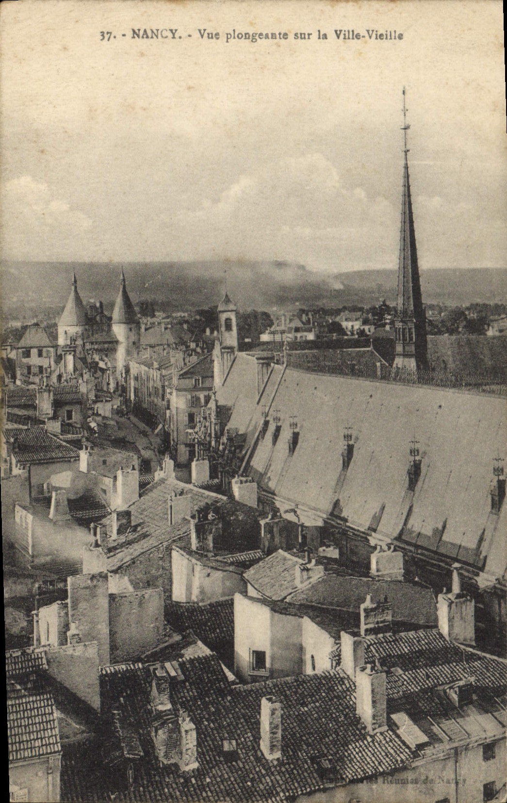 NANCY - Aufnahme der Altstadt — Verlag: Reunies du Nancy, Nr. 37