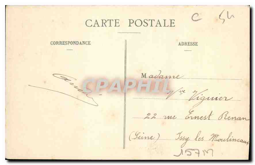 CPA Nancy Lycee de Garcons  — Verso