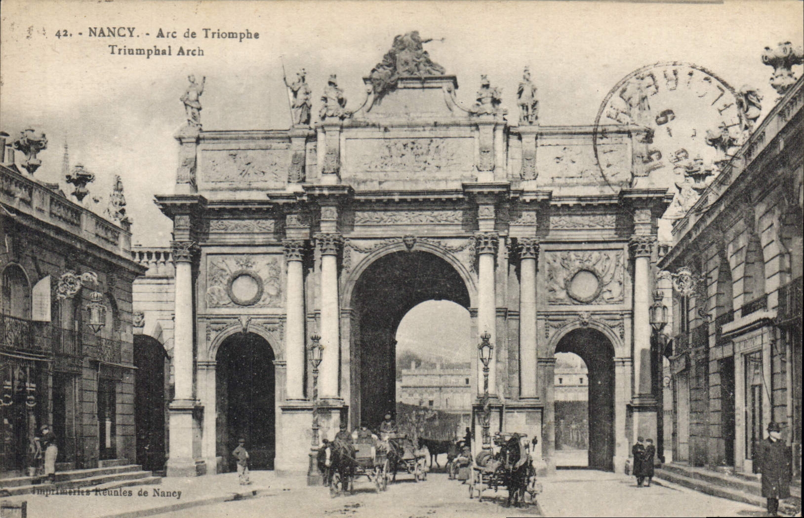 NANCY - Arc de Triomphe — Imprimeries Réunies de Nancy, n°42