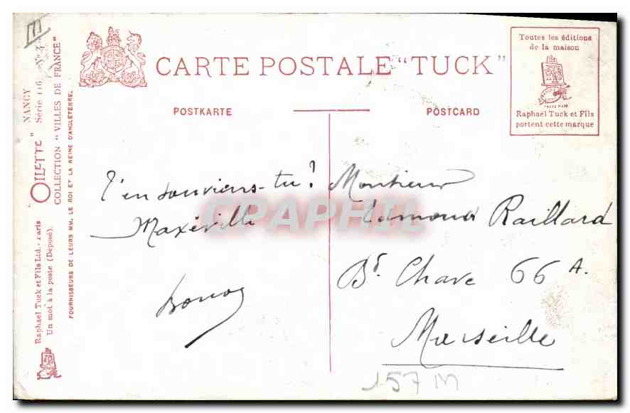 Nancy - Place Stanislas - Tore — Jean Landour — Rückseite