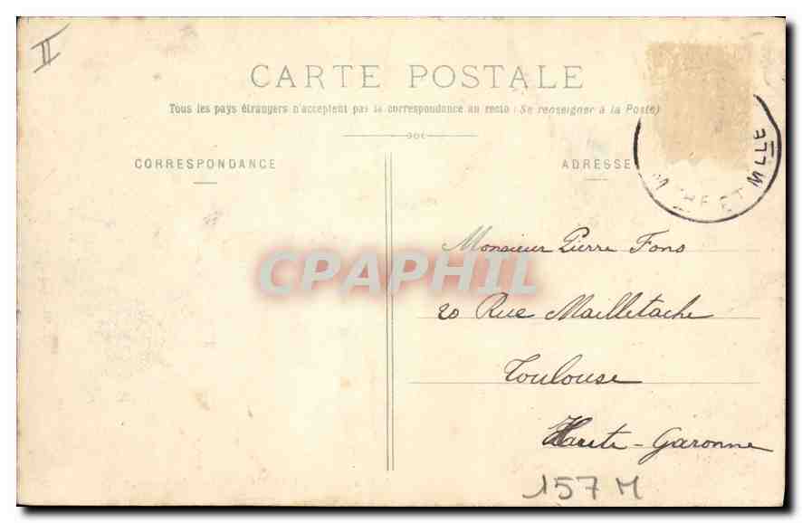 CPA Nancy Porte de la Citadelle  — Verso