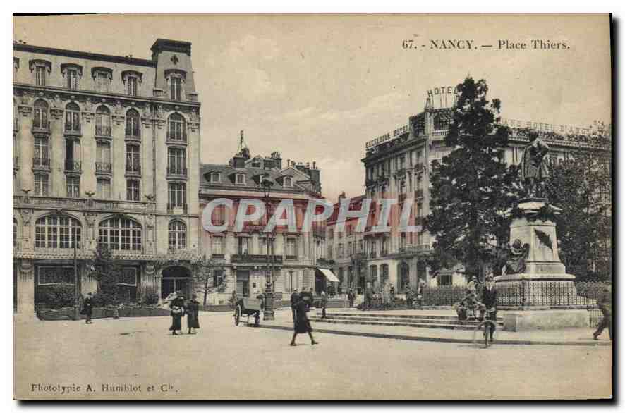 NANCY — Place Thiers — Phototypie A. Humbilot et Cie, n°67
