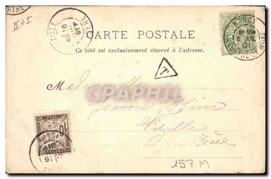 Nancy — Caserne Thiry (Anciennement Sainte-Catherine) — Phototypie J. Royer, Nancy — Rückseite