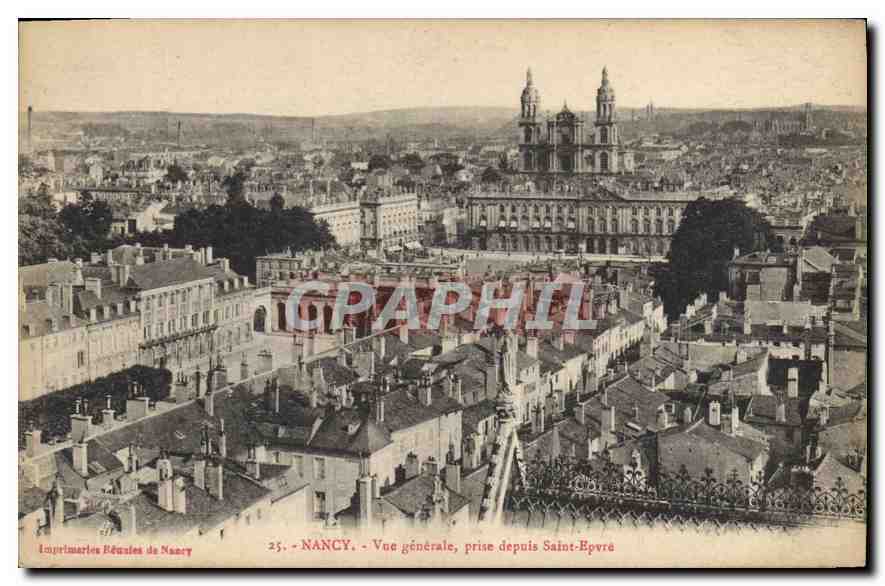 CPA Nancy Vue generale prise depuis Saint Epvre 