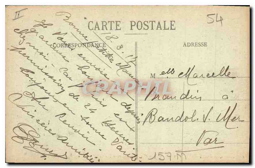 CPA Nancy Vue generale prise depuis Saint Epvre  — Rückseite