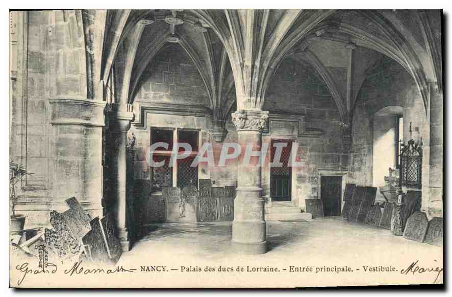 NANCY — Schloss der Herzöge von Lothringen — Haupteingang — Vestibül — Grand' Mamatass