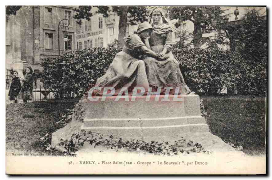 CPA Nancy Place Saint Jean Groupe Le Souvenir par Dubois 