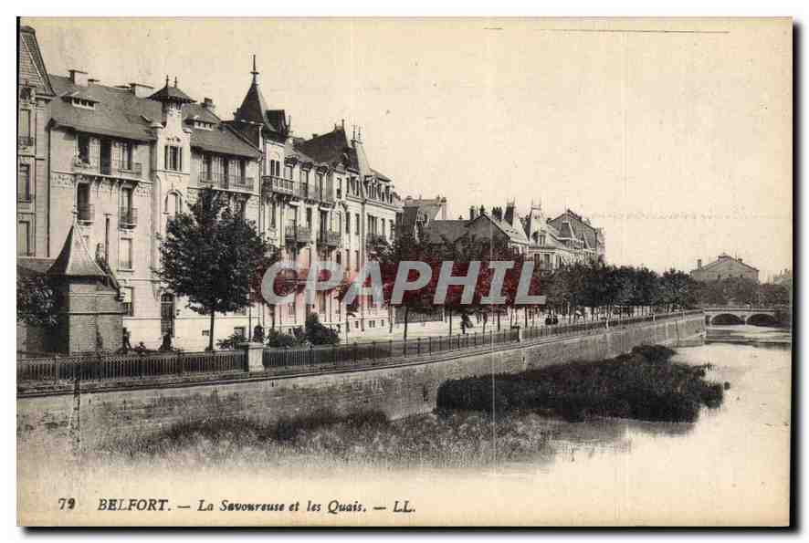CPA Belfort La Savoureuse et les Quais 