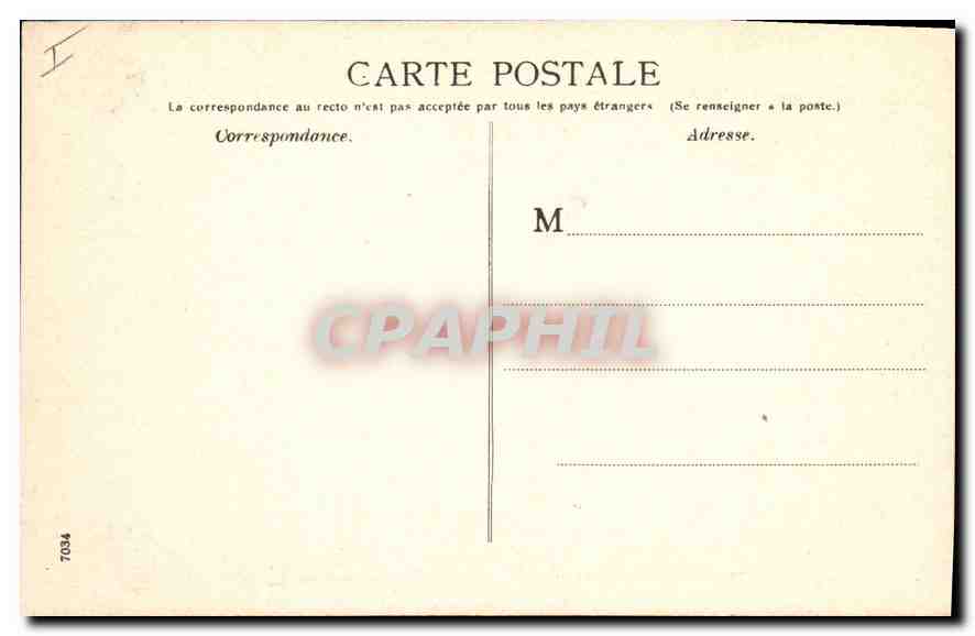 CPA Belfort Le Chateau et le Lion  — Verso
