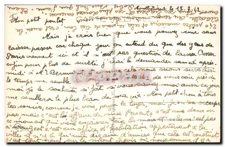 CPA Belfort Le Lion et le Chateau  — Verso