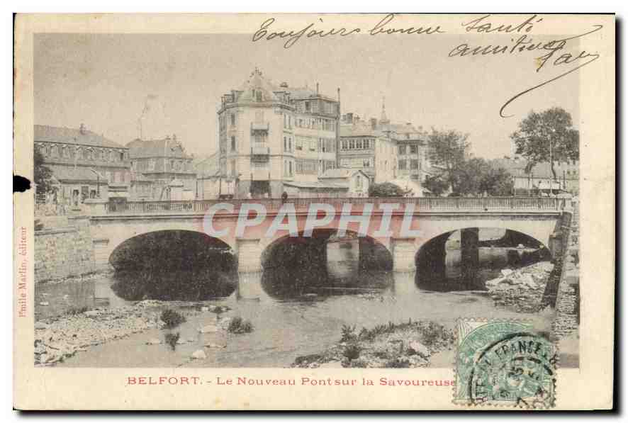 CPA Belfort Le Nouveau Pont sur la Savoureuse