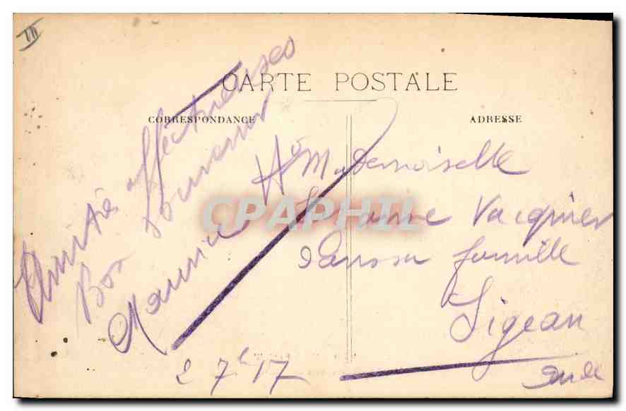 CPA Belfort Porte de Brisach  — Verso