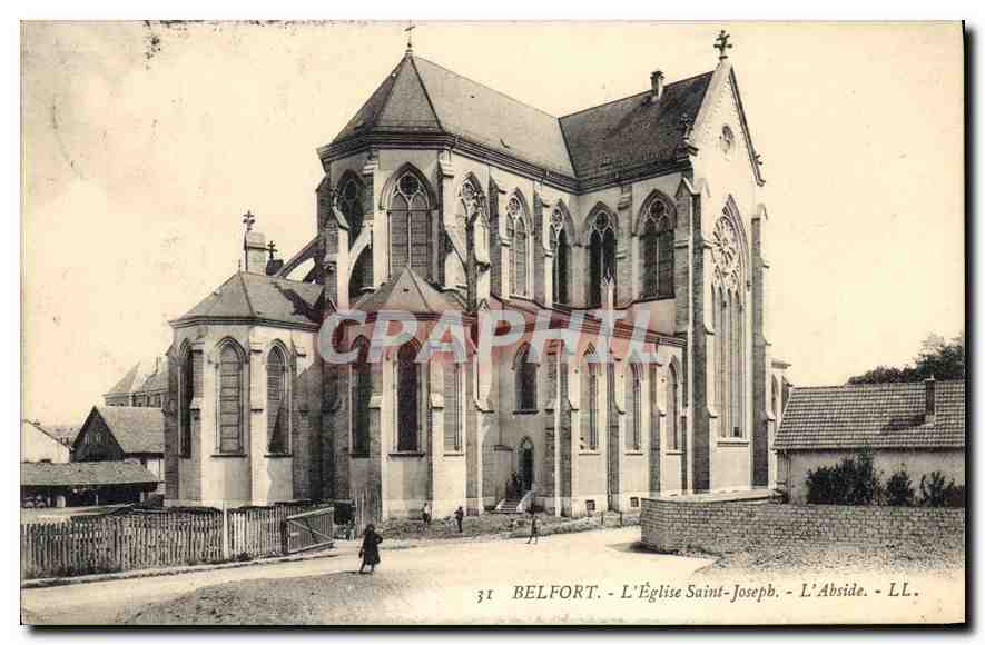 CPA Belfort L'Eglise Saint Joseph L'Abside 
