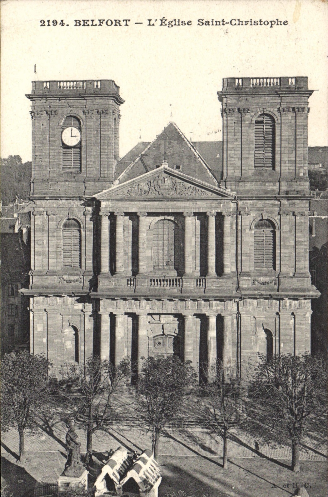 CPA Belfort L'Eglise Saint Cristophe 