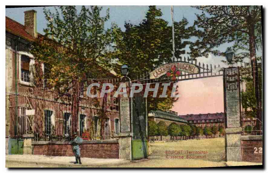 CPA Belfort Territoire Caserne Militaria