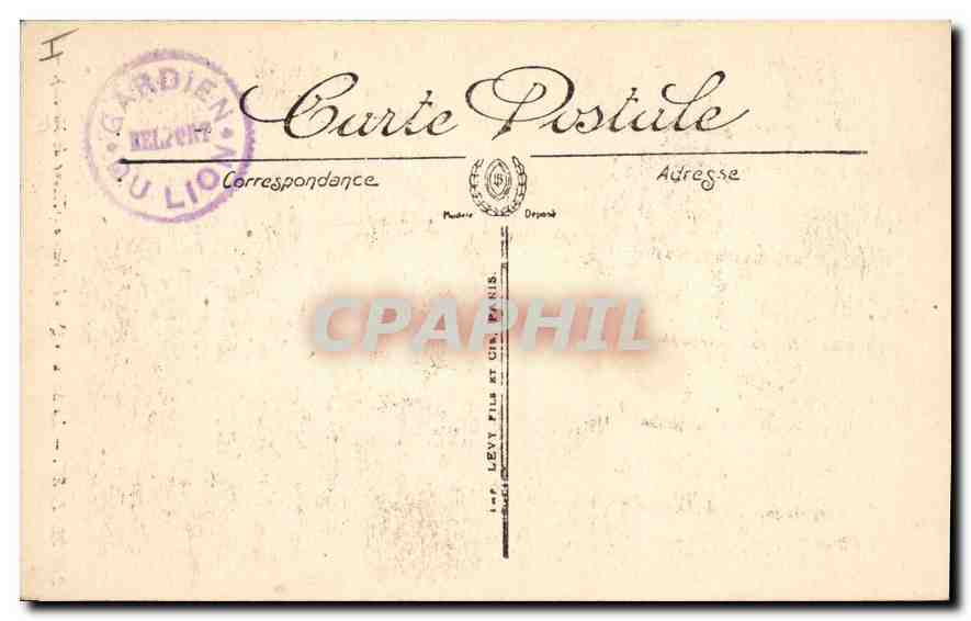 CPA Belfort La Statue Quand Meme  — Verso