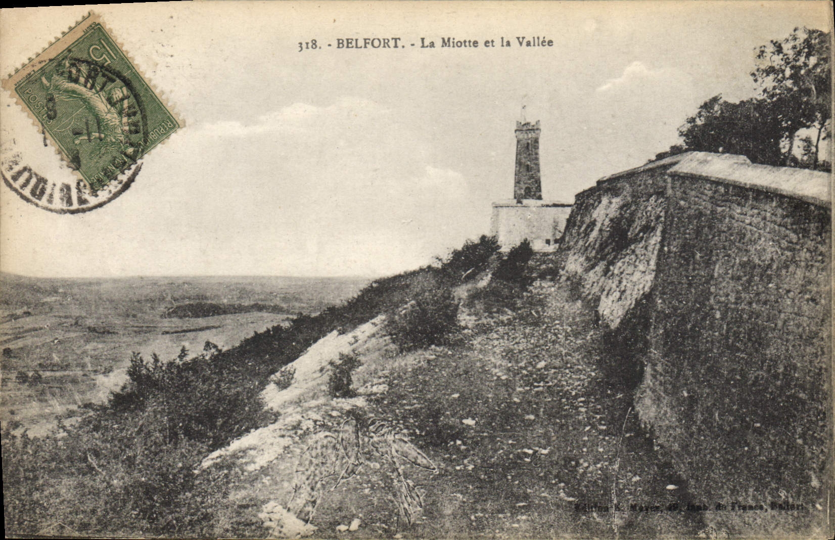 CPA Belfort La Miotte et la Vallee 