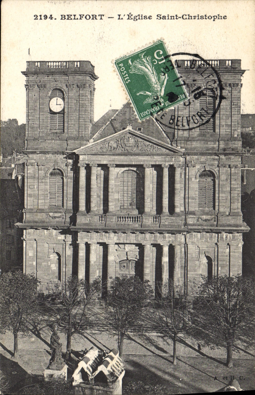 CPA Belfort L'Eglise Saint Cristophe 