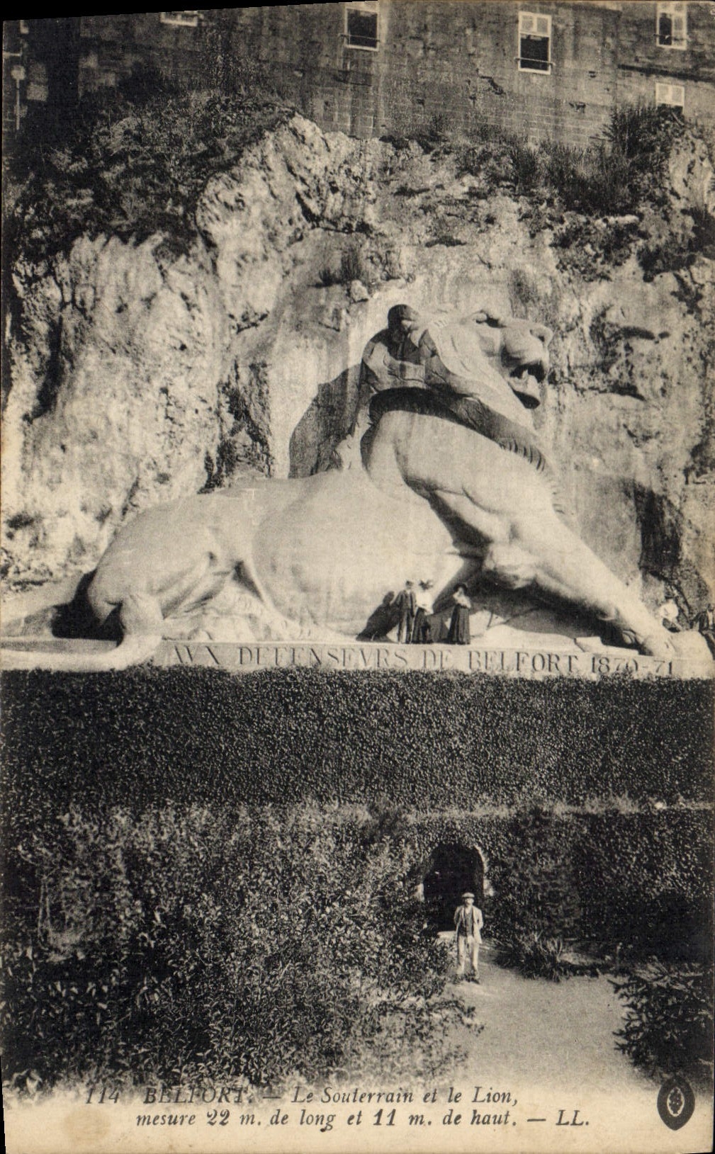 CPA Belfort Le Souterrain et le Lion 