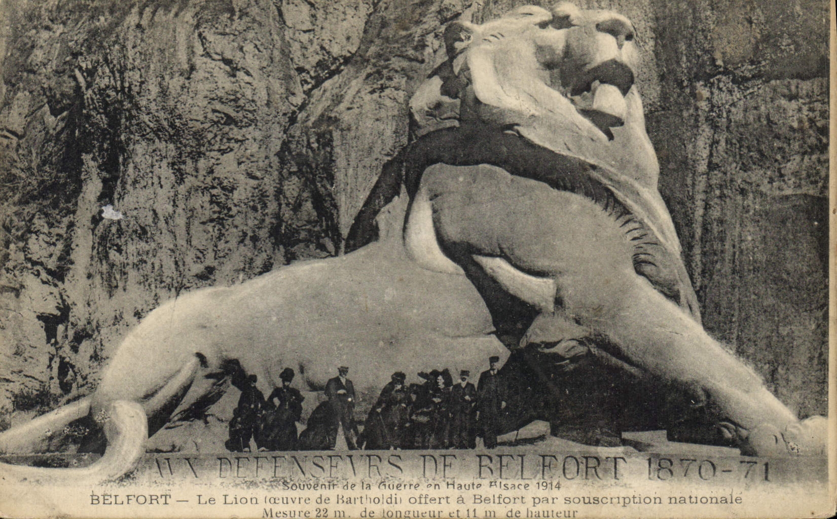 CPA Belfort Le Lion offert a Belfort par souscription nationale 
