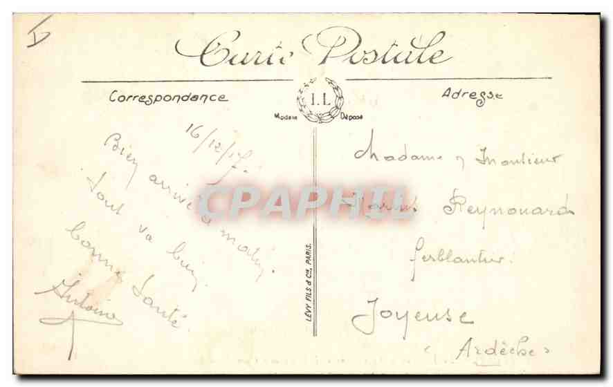 CPA Belfort La Place de la Republique et le Boulevard  — Rückseite