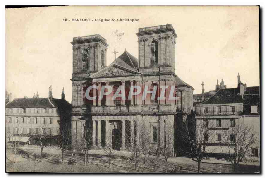 CPA Belfort L'Eglise St Christophe 