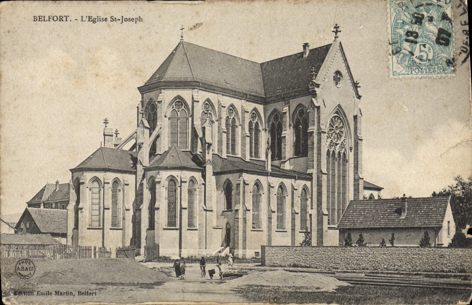 CPA Belfort l'Eglise St Joseph 