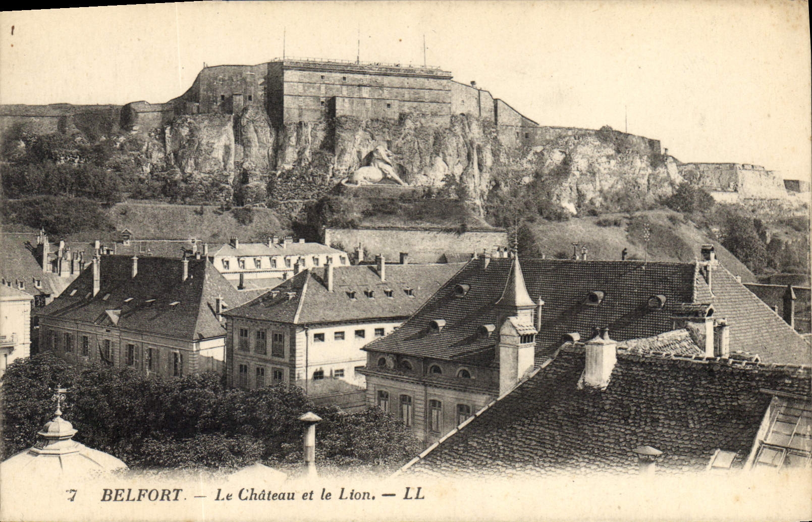 CPA Belfort La Chateau et le Lion 