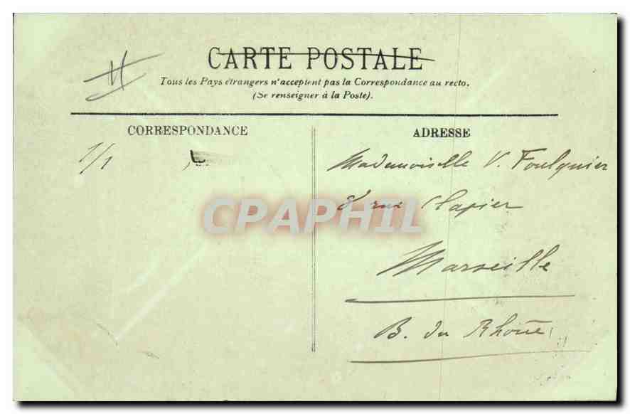 CPA Belfort Le Faubourg de France Banque — Verso