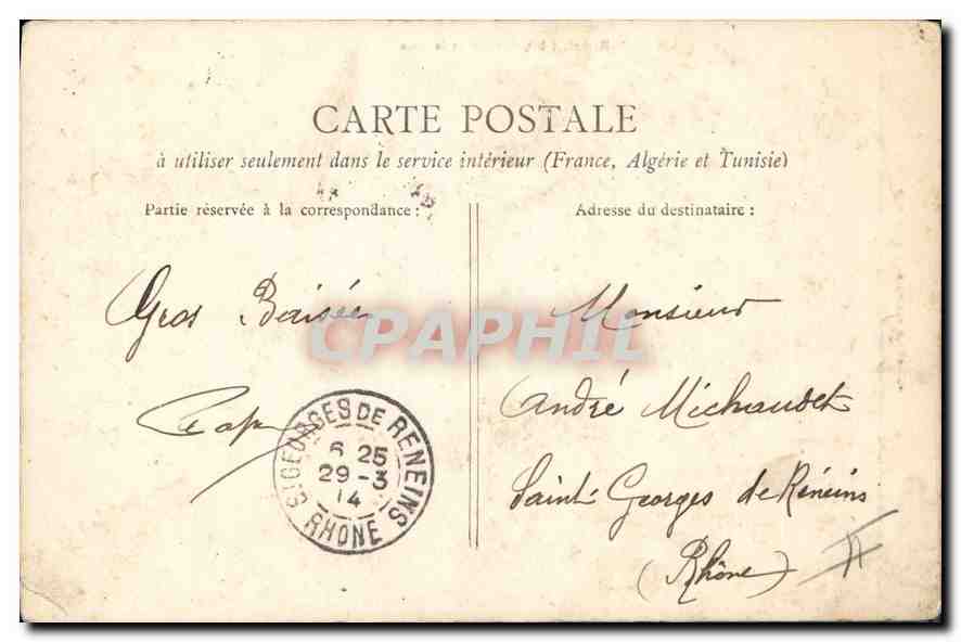 CPA Belfort La Caisse d'Espargne  — Verso