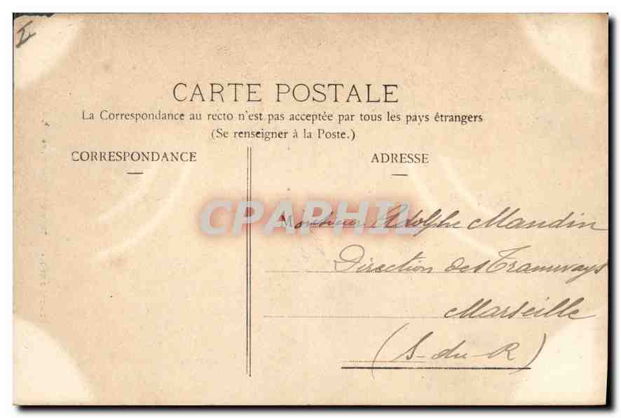 CPA Belfort La Tour de la Miotte en 1870  — Verso