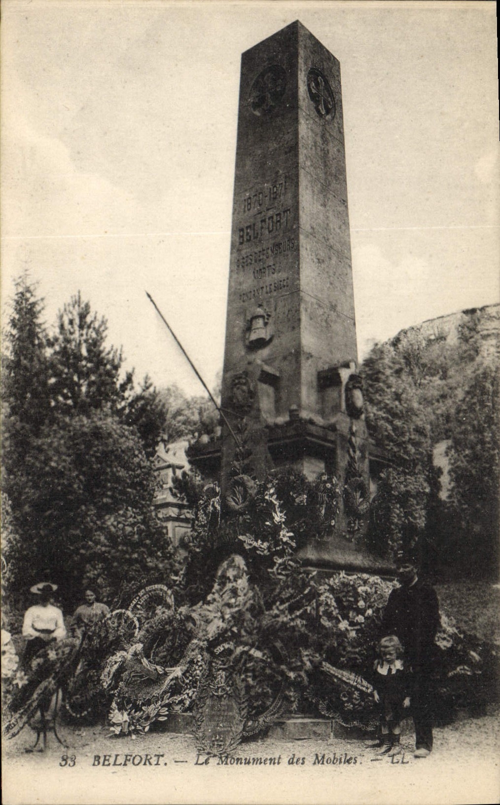 CPA Belfort Le Monument des Mobiles 