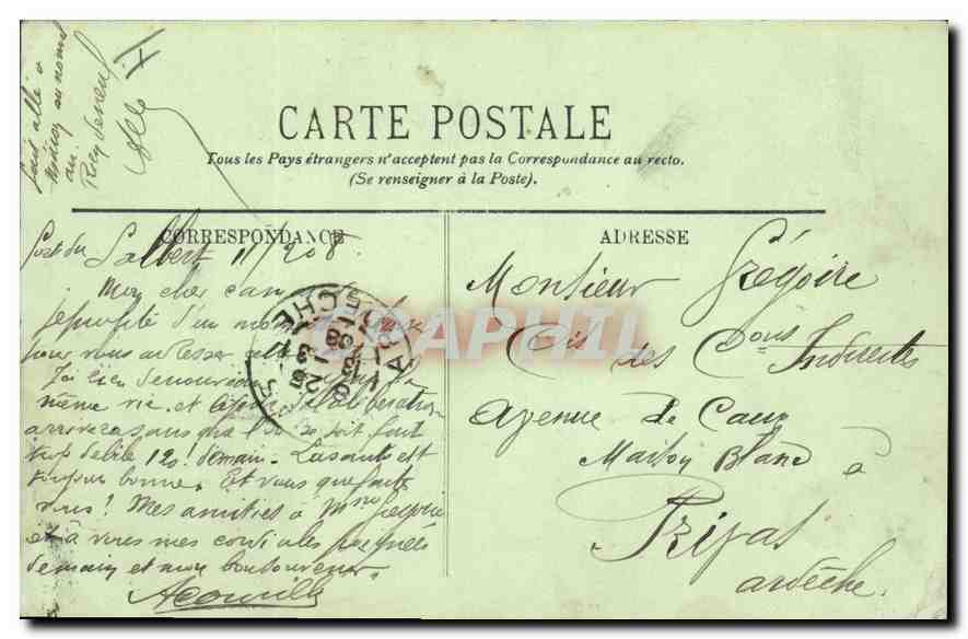 CPA Belfort Une Echappee sur le Chateau  — Rückseite