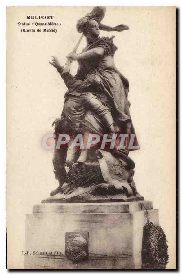 Belfort — Statue « Quand-Même » — J.-B. Schmitt et Fils, Belfort