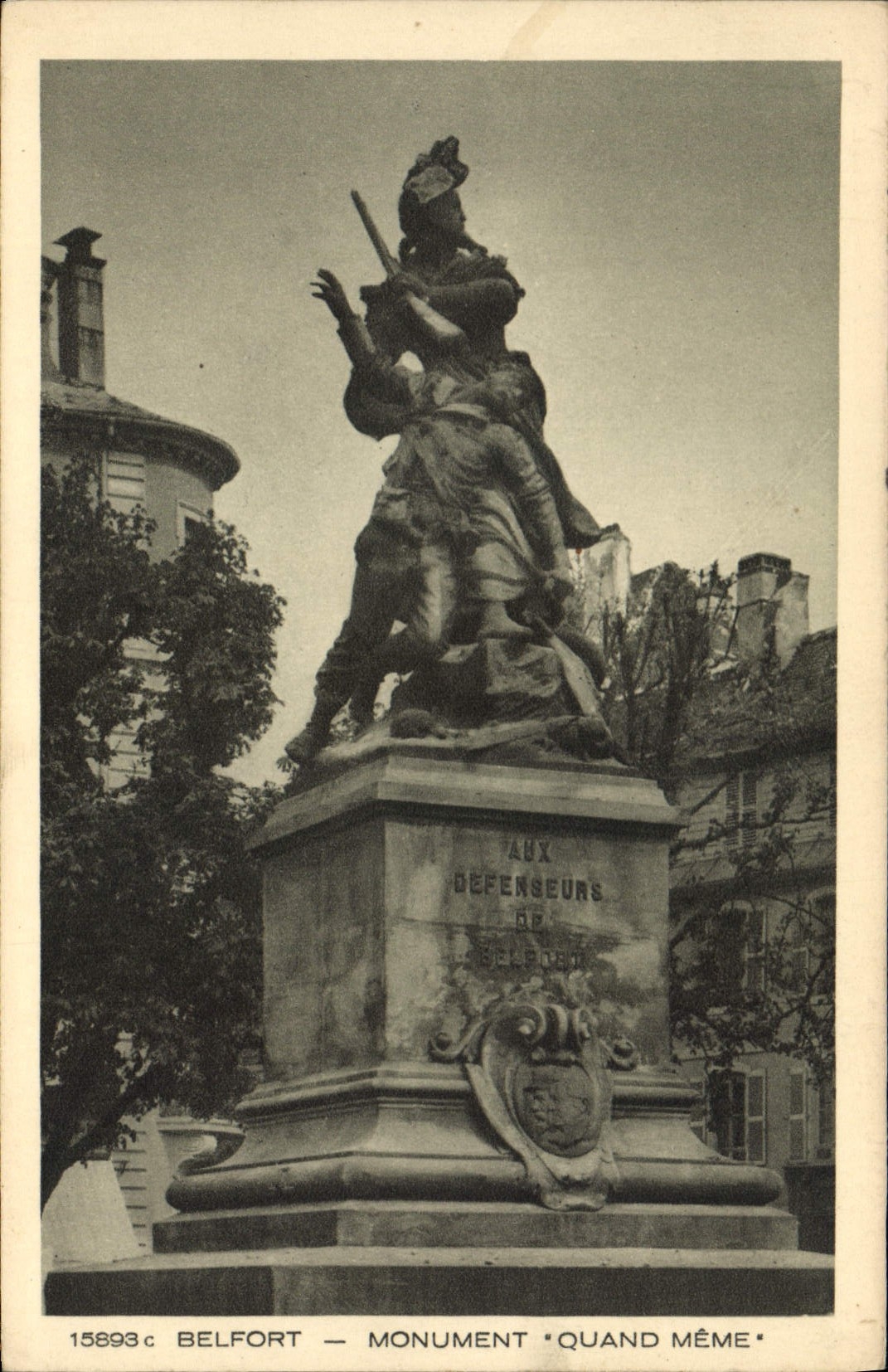 Belfort — Monument 'Quand Même' — éditeur BRAUH & Cie, n° 15893c