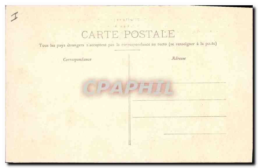 CPA Belfort La Tour de la Miotte et la Campagne qu'elle domine  — Verso