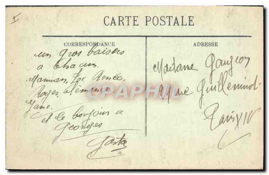 CPA Belfort La Statue Quand Meme  — Verso