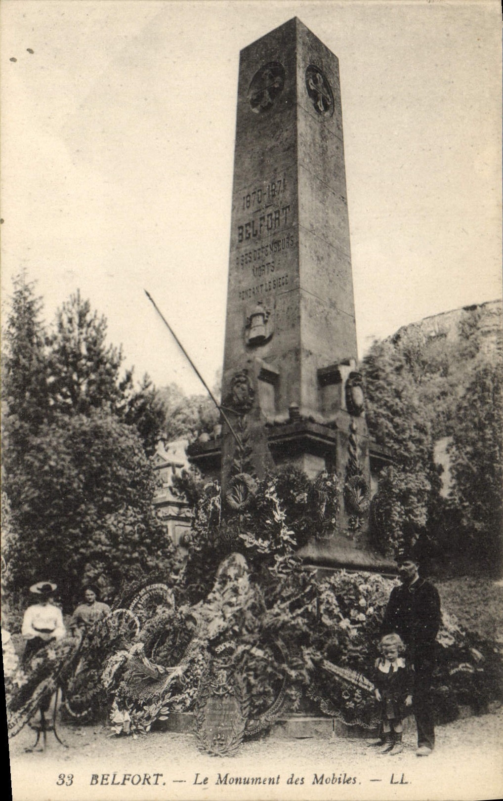 CPA Belfort Le Monument des Mobiles 